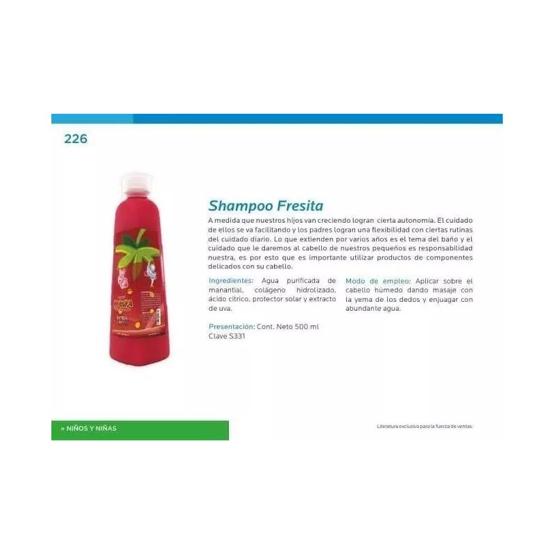 Sheló Nabel Dos Shampoos Fresita Para El Cabello De Tu