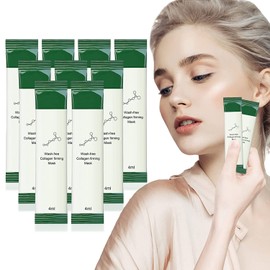 Korean Collagen Firming Mask, 20 PCS Portable Wash-Free Collagen Firming Mask, Sleeping Mask - Hydrating Anti-Aging, Korean Skincare Collagen Jelly Face Mask for Women & Men