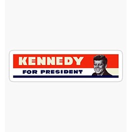 1960 John F. Kennedy for President - Sticker Graphic - Auto, Wall, Laptop, Cell, Truck Sticker for Windows, Cars, Trucks