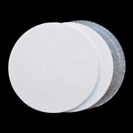 3 Pcs Non-Flammable Cotton for Round Incense Burner Flame Retardant Cotton for Mosquito Trap Incense Sticks Non-Flammable Mat Heat Insulation Flame Retardant Sheet for Incense Trays Mosquito Trap Holder Diameter 16cm (White)