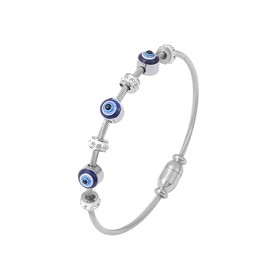 TTPSRY Women's Devil's Eye and Diamond Studded Bracelet Hypoallergenic Fashion Creative Bracelets Suitable for Everyday and Party Wear, Cubic Zirconia