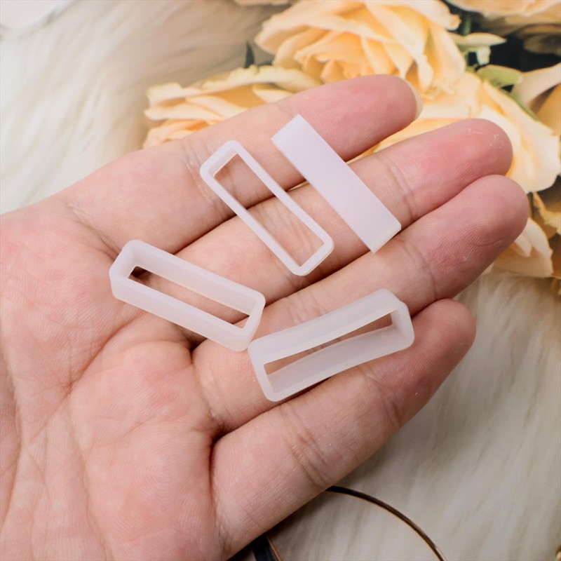 Honbay 4PCS 24mm Rubber Replacement Watch Band Loops Silicone Watch