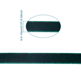 Cinta de terciopelo de orquídea mediana de 50 yardas, cinta suave de una cara, 3/8 pulgadas con carrete para coser bricolaje, envoltura de regalos, decoración del hogar, fiesta, boda, joyería,