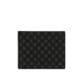 Daks (신세계센텀점)DBWA3E123BK 블랙 가죽 DD 패턴 반지갑 (Sinsaegae Centum City) DBWA3E123BK Black Leather DD Pattern Wallet