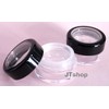 5mL THICK WALL Empty Small Plastic SIFTER JAR with Black