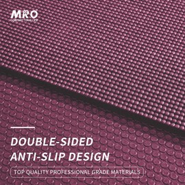 Premium Large Yoga Mat 72x 48x 9mm, Feel Free to Move, NonSlip, Extra Wide and Thick Exercise Mats for Home Gym Workout, High Resilience, Ultra Comfortable Big Mat for Men and Women Fitness,