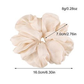 4 Packs Soft Oversized Scrunchies Jumbo Organza Scrunchies,Summer big Scrunchie, Large Giant Chiffon Scrunchie, Extra Large Scrunchies for Women and Girls