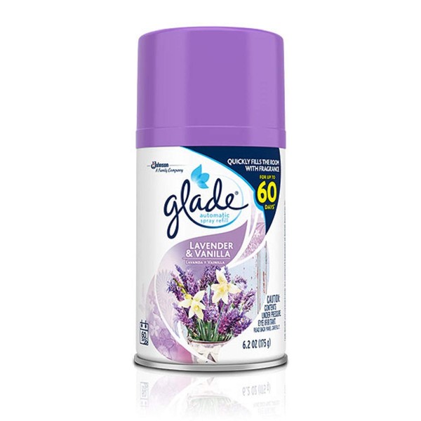 Glade Automatic Spray Refill - Lavender and Vanilla 6.2 oz. (Pack of 6)