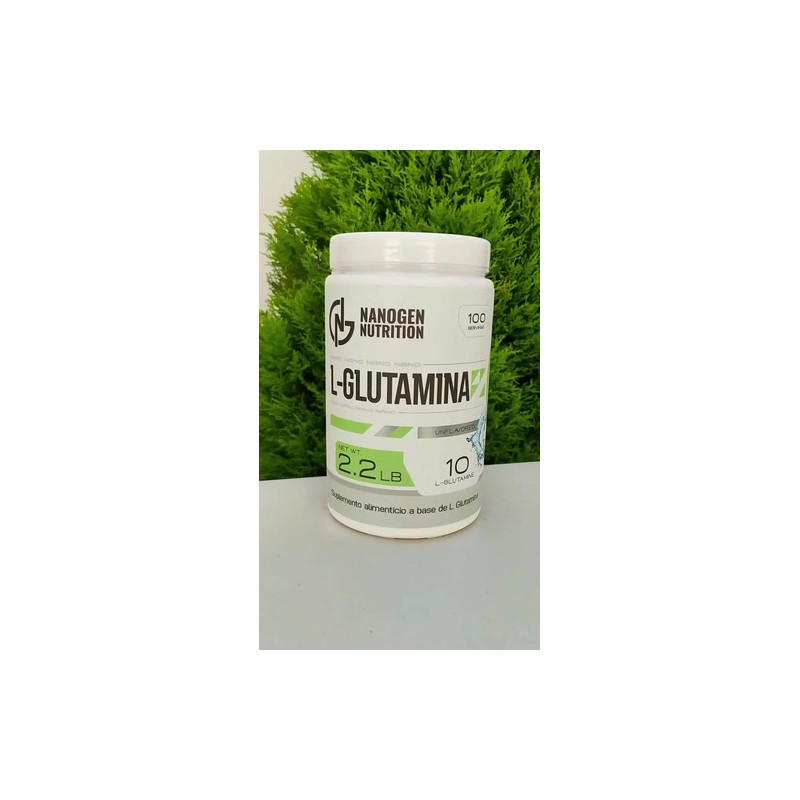 L-glutamina Suplemento 1 Kg Nanogen Nutrition 100 Servicios