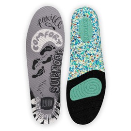 Bama I am recycled comfort insoles with activated carbon made from 100% recycled materials for optimal cushioning and stability, 1 pair, gray