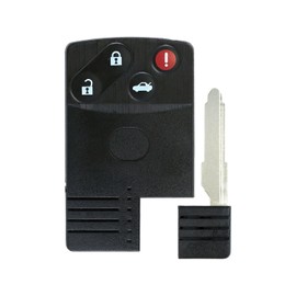 StandardAutoPart 4 Button Proximity Remote Smart Key Shell Case Compatible with Mazda RX8 Miata MX5 BGBX1T458SKE11A01 Without Chip (Shell Case)