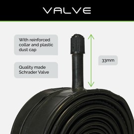 20" Baldwins Cycle/Bike/Wheelchair Inner Tube 20" x 1-3/8" Schrader/Car Valve & BALDY'S TYRE LEVER