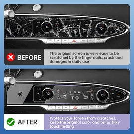 LUWU Screen Protector Compatible with 2022 2023 2024 2025 Genesis GV70 Accessories 2024 2025 Genesis GV70 2.5T/3.5T Sport Screen Protector 2025 Genesis GV70 Nano Climate Touchscreen 2PCS