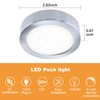LUMILAND Wired LED Puck Lights (2.7Wx3) Plug-in Lighting Warm White,