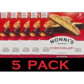 Nonni's 5x Nonni's Bakery CIOCCOLATI Biscotti Nonnis Real Dark Chocolate 6.88 oz 5 PACK