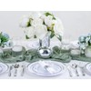 Joyido 100Guests Pre Rolled Silver Plastic Silverware Sets - Heavy