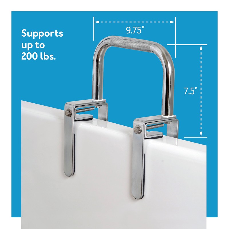 Carex Bathtub Rail with Finish Bathtub Grab Bar Safety Bar