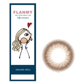 FLANMY フランミーワンデー 10枚入 【サクラロール】 ±0.00（度なし）