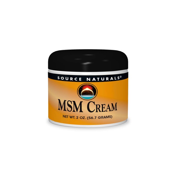 Source Naturals MSM Cream - Contains Vitamin E and Ginkgo - 2 oz
