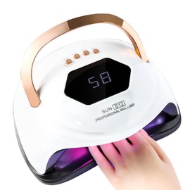 Nail Dryer Lamp 268 W UV LED Lamp for Gel Nails Professional Gel UV LED Nail Lamp with Sensor LCD Display UV Nail Lamp for Gel Nails, LED Lamp Nails with 4 Timers, LCD Display, Infrared Sensor