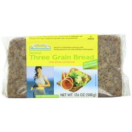 Mestemacher Bread Three Grain, 17.6-Ounce (Pack of 6)