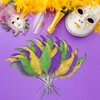 Yen Jean 52Pcs Mardi Gras Feathers Leaves Decorations - Green