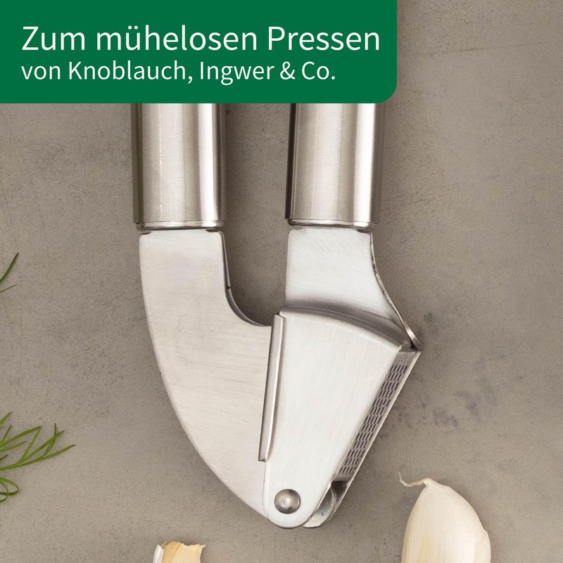 Chefkoch trifft Fackelmann - Premium Garlic Press Made of High-Quality