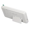 White Digital Alarm Clock with LED Mirror Screen Fashion Electronic