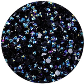 3000 Pieces SS6 2mm Flatback Rhinestones Clear Glasses Round Gems AB Crystals for Nail Art DIY Crafts Clothes Glitter Stones （Purple Red）