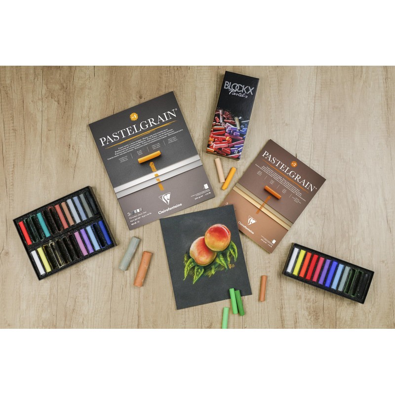 Clairefontaine 976061C Pastelgrain No. 2 - 12 Sheets Special Dry