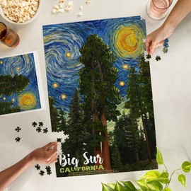Big Sur, California, Starry Night Series (1000 Piece Puzzle, Challenging Jigsaw Puzzle for Adults, Made in USA)