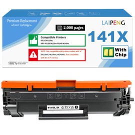 LAIPENG 141X Black Toner Cartridge [with CHIP] Compatible Replacement for 141X W1410X 141A W1410A Black Toner Cartridge for M110 M110w MFP M139 M139w M140 M140w Printers