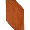 0.4mm Thick Unfinished Padauk Veneer Pack 10cmx20cm (10PCS) for Marquetry,