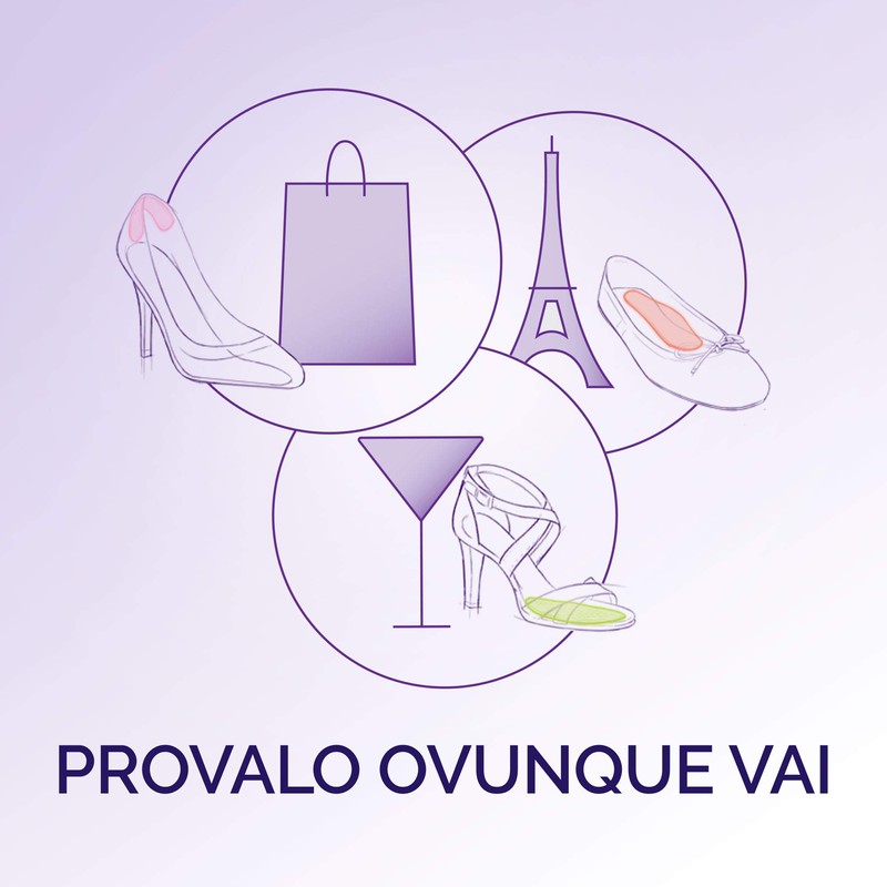 Scholl Party Feet Retro Clear Gel Heel Bands (Pair)