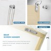 Bear Claw Hanger Screws Hanger Sliver- 30lb&75lb Picture Hooks -