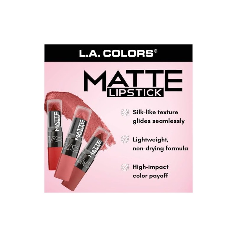 LA Colors Matte Lipstick Wicked