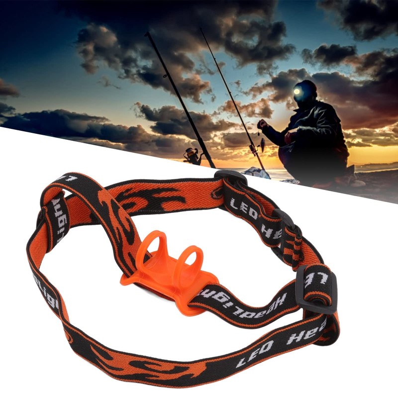 Aqur2020 Headlamp Elastic Strap, Elastic Flashlight Band Holder Strap Belt
