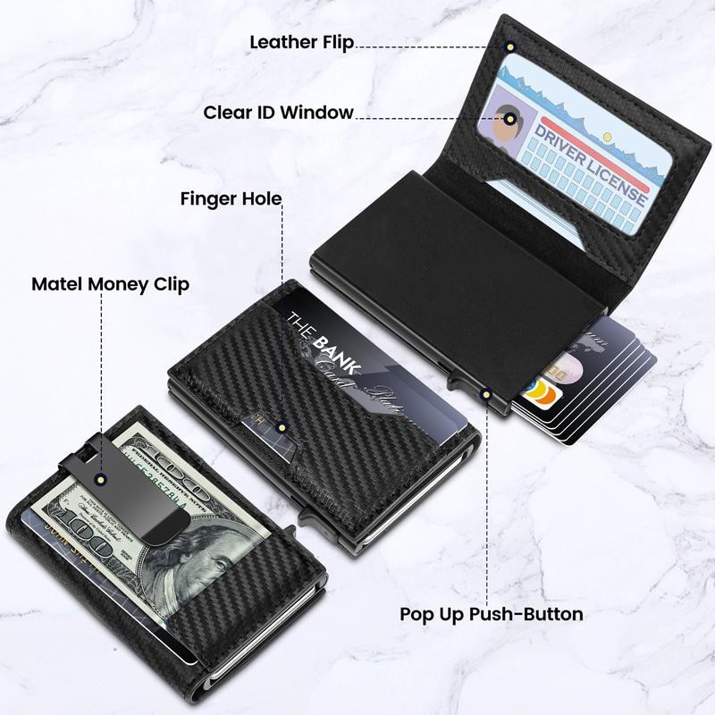 Himi Wallet for Men, Mens Wallet Minimalist Slim Wallet, Smart