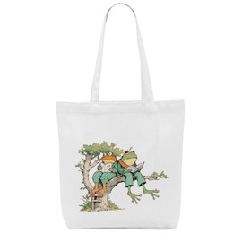 Retro Classic Funny Frog Toad Bookish Book Lovers Gifts Frog Gifts for Women Sister Mom Bookworm Animals Lovers Tote Bag Reusable Grocery Bags for Shopping Birthday Christmas Mothers Day Retirement