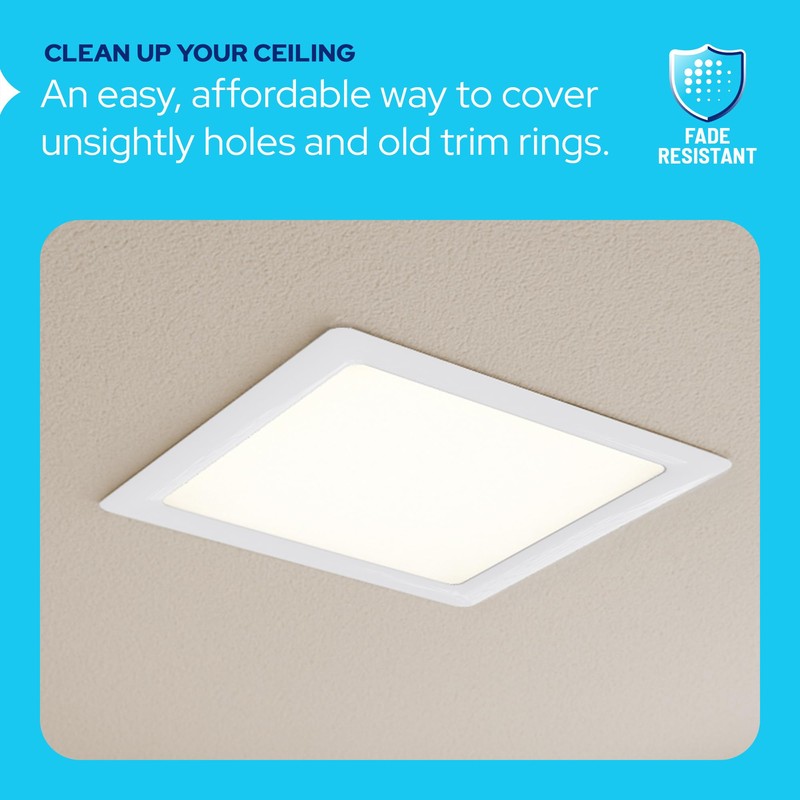 KastLite 3-Pack Custom Size White Goof Rings | Recessed Light