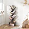 Hoctieon 6 Tier Tree Bookshelf, Tall Bookcase with Drawer, Freestanding