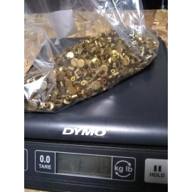NOS .14x.23" Solid Brass Tubular Brake Rivets Approx 800pcs Full 1lb lots bulk