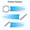 PATIKIL 10pcs M6x80mm Eye Screw 304 Stainless Steel Eye Screw