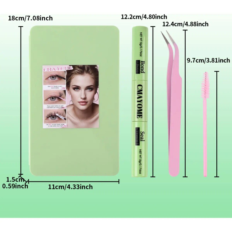 Kit Cmayome, 640 Unidades, 10d-50d, De Aspecto Natural Y Lig