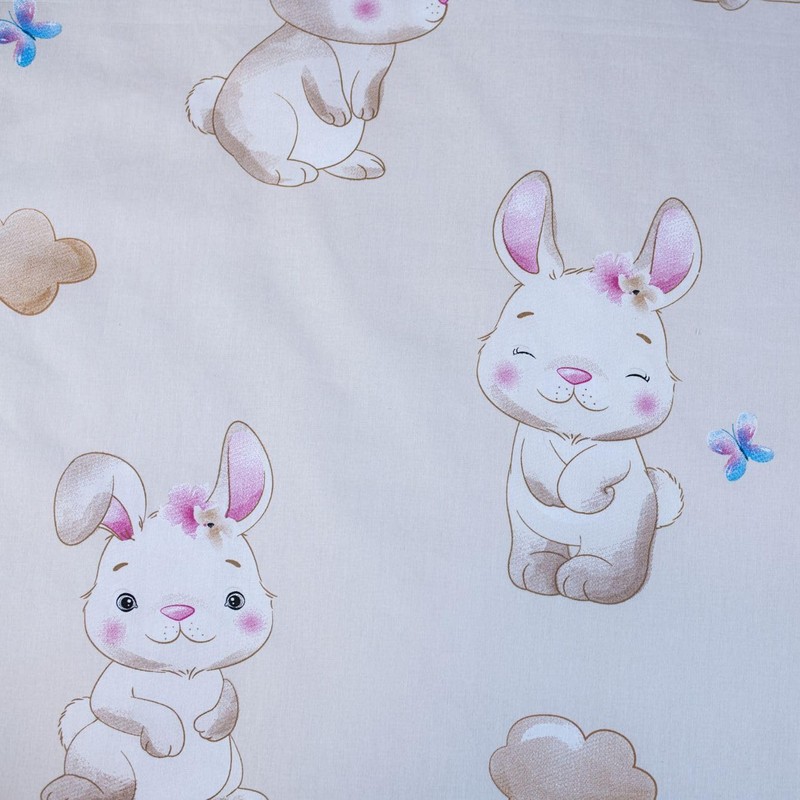 Jerry Fabrics Baby Bed Linen Reversible Bedding Set Bunny Star