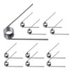 Ctyjia 10 PCS 304 Stainless Steel Torsion Spring, 0.7mm Wire