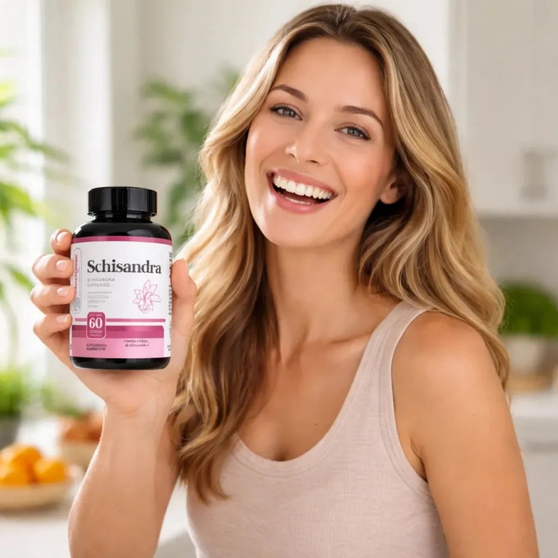 Schisandra 1000 Cápsulas 500 Momosie Dura Mes Vitaminas Mujer Hombre
