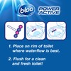 Bloo Power Active Flowers Toilet Rim Block Extra Freshness, 50g