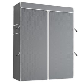 VIPEK Cover ONLY for V2/V2S/V7/R4/R3 Plus Clothes Rack, Dustproof Zippered Polyester Fabric Cover, Sturdy, Wrinkle Resistance, Breathability Keep Garments Dry, 46.1" L X 17.7" W X 75.2" H, Gray