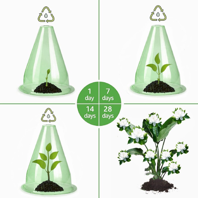 12Pcs Garden Cloches Plastic Multifunctional Plant Covers Protectors Dome Bell